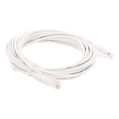 Cable de Parcheo Slim UTP Cat6A - 5 Metros (16.40 Pies) Blanco, Diámetro Reducido (28 AWG)
