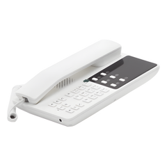 Teléfono IP Hotelero Wi-Fi, 2 líneas SIP con 2 cuentas, codec Opus, IPV4/IPV6, color blanco, con gestión en la nube GDMS