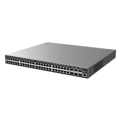 Switch Capa 3 Administrable / 48 puertos 10/100/1000 Mbps + 6 Puertos SFP+ de 10 Gigabits / Compatible con GWN Cloud.