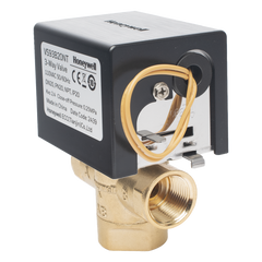 Válvula de control eléctrica de 3 vías para fancoil, retorno por resorte, normalmente cerrada, 110 V CA, DN20 (3/4"), conexión NPT