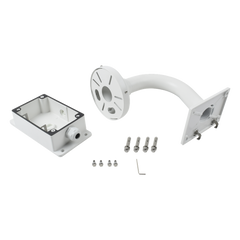 Montaje Universal de Pared con Cuello de Ganso y Caja de Conexiones / Compatible con Cámaras Domo y Bala