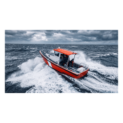 Radio Móvil Marino VHF / 25W / IPX4 / DSC Clase D con GPS / Pantalla LCD / Negro