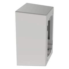 Caja de Pared Superficial de 1 Pieza, Uso Universal con Placas de Pared, con Cinta Adhesiva, Color Blanco