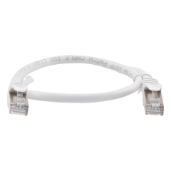 Patch Cord Cat6A 10G Blindado 0.5 Metros (1.64 Pies) Blanco