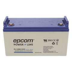Batería AGM-VRLA Ciclo Profundo / 12 Vcc / 120 Ah / Carcasa UL94-HB / Terminales M8 / Aplicaciones Fotovoltaicas y de Emergencia
