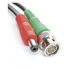 Cable Coaxial (BNC RG59) + Alimentación / SIAMES / 20 Metros (65.62 Pies) / 100% COBRE / Para Cámaras 4K / Uso Interior y Exterior
