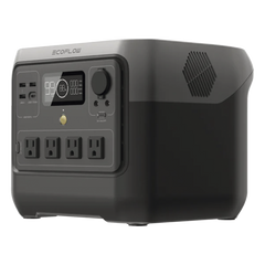 EcoFlow River 2 Pro | Estación de Energía Portátil 768Wh Litio LFP / 4 AC 800W (Max. 1600W) / 1 USB-C 100W / 3 USB -A 12W / Cargador de Coche 10A, 126W Max. / Conectividad WiFi y Bluetooth (App) / Carga Solar 220W Max.