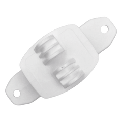 Aislador de Paso Blanco Reforzado para Cercos Eléctricos / Aislamiento hasta 18 kV / Resistente a Clima Extremo / Polipropileno y Policarbonato