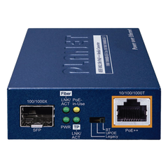 Convertidor de medios PoE++ 100/1000BASE-X SFP a 10/100/1000BASE-T 802.3bt (95 Watts)