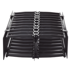 Organizador de Cable Horizontal RouteIT, Doble, Para Rack de 19in, 4in de profundidad, 2UR