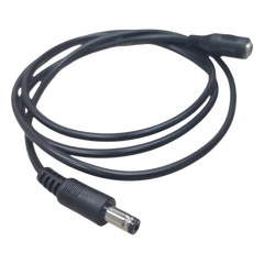 Cable con Conector Macho ahembra (Pigtail) | Forro negro | Alimentación para Vcc | Polarizado | Largo 1 metro | Calibre 22AWG.