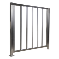 Puerta de Acero Inoxidable de Medio Cuerpo / Paso de 100 Centímetros de Ancho Ideal Para Dar Accesos que no Caben Por su Torniquete / Altura de 90 Centímetros