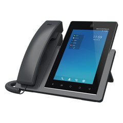 Teléfono IP Android 11, 16 líneas SIP con 16 cuentas, pantalla táctil 7", puertos Gigabit, Wi-Fi, Bluetooth, PoE, codec Opus, IPV4/IPV6 con gestión en la nube GDMS