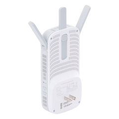 Repetidor / Extensor de Cobertura WiFi AC, 1750 Mbps, doble banda 2.4 GHz y 5 GHz, con 1 puerto 10/100/1000 Mbps, 3 antenas externas