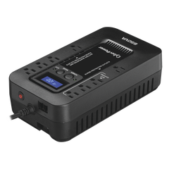UPS de 650 VA/390 W, Topología Standby con Modo Ahorrador ECO, Entrada 120 Vca NEMA 5-15P, Con 8 Tomas NEMA 5-15R