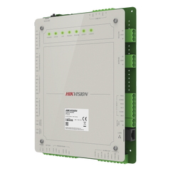 Controlador de Acceso 2 Puertas Administrable en la Nube con Hik-Connect Teams / Interfaz Web / 4 Lectores de Huella o Tarjeta / 100,000 Tarjetas / 10,000 Huellas / Incluye Gabinete y Fuente de Alimentación 12 Vcd 8 A / Soporta Batería de Re