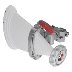 Antena Sectorial Asimétrica de 90° 4900 - 7125 MHz, 15 dBi con soporte mejorado, listas para TwisPort sin pérdida
