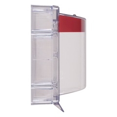 Cubierta Protectora Serie Stopper II® De Policarbonato, Con Bocina, Espaciador Transparente, Etiqueta en Español
