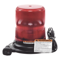 Baliza LED color rojo con montaje magnético de succión de 7" de altura