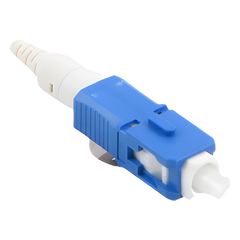 Conector de Fibra Óptica Pre-Pulido LightBow SC/UPC Simplex, Monomodo OS1/OS2, Re-Terminable, Color Azul