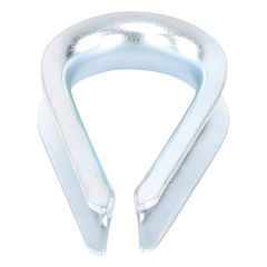 Cuello/ Guardacabo/ Rozadera para Cable de 3/8" de Acero Galv. por Inmersión.