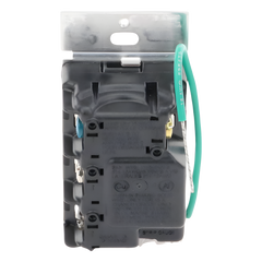 Apagador electrónico Sunnata de encendido y apagado, 8 A en iluminación y motores de 1/4 HP a 120 V, requiere neutro, color blanco brillante, para sistema RadioRA 3