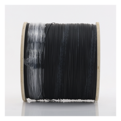 Carrete de 2 km de Fibra Óptica Drop Plana, Interior/Exterior G.657A2 Monomodo de 2 Hilos (Bifibra), Dieléctrica, Forro Negro, (No Soporta Conectores Mecánicos)