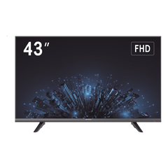 Monitor LED Full HD 43" / Ideal para Oficina y Hogar / Uso 24-7 / Entrada HDMI/VGA/USB / Compatible con Montaje VESA (200 X 200) / Bocinas Integradas