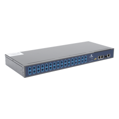 OLT de 1 GPON puerto con Splitter de 1 a 32 SC/UPC Incluido + 3 puertos Uplink (2 puertos Gigabit Ethernet + 1 puerto SFP/SFP+) , hasta 128 ONUS