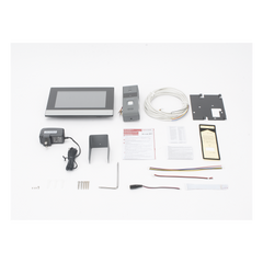 Kit de Videoportero Híbrido Analógico de Metal / IP a 4 Hilos con Función de Llamada a App Hik-Connect / Monitor se Conecta a Internet por Cable o WiFi y por 4 Hilos al Frente de Calle IP65 / Expandible a Mas Equipos