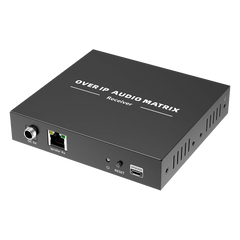Extensor de Audio sobre IP | PCM 2.0 | 120 m | Matriz Flexible 1 a 1 / 1 a N / N a N | Interfaces Profesionales | Protección ESD | Solo Receptor