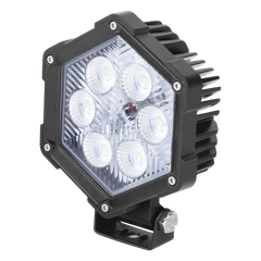 Luz de Trabajo Ultra brillante, 6 Led, 2200 Lumenes, 30 watts, 12-24 Vcc