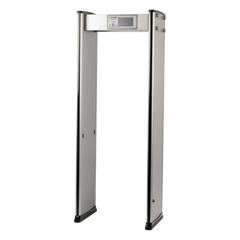Detector de Metales de 18 Zonas / Arco para Interiores / 50 Inspecciones por Minuto / Sensor Infrarrojo Anti-Falsas / Contador Integrado / 8 Programas Precargados