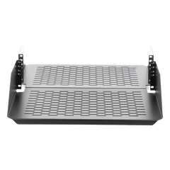 Charola Para Soportar Equipos en Rack de 19in, Ventilada, Frontal y Posterior, Capacidad de 136 Kg, 3UR