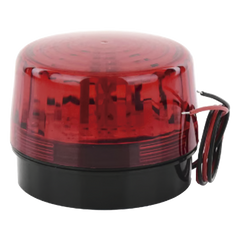 Luz Estroboscópica LED (35) / Patrones de Parpadeo Ajustables / 8 Patrones / Batería de Respaldo / 12-24 Vcc/Vca / Resistente al Clima IP66/IP55