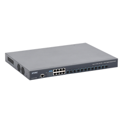 Switch Administrable Capa 3, 12 Puertos SFP de 10G, 8 Puertos 10/100/1000T, Con Alimentación Redundante (2 Fuentes de Alimentación AC).
