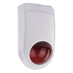 Sirena Estrobo SFIRE SF-06R / 110 dB / 12 VCC / Estrobo Rojo Integrado / Uso Interior y Exterior