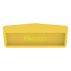 Tapa Final Para Canaletas FiberRunner™ 12x4, de Instalación a Presión, Color Amarillo