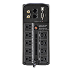 UPS de 1000 VA/600 W, Topología Línea Interactiva, Entrada 120 Vca NEMA 5-15P, Tipo Mini Torre, Con 9 Tomas NEMA 5-15R