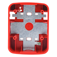 Caja de Montaje en Pared para Bocina y Bocina con Lampara Estroboscopica y para montaje en Techo de Bocinas, Color Rojo