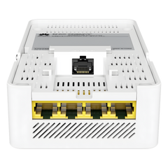 Punto de Acceso eKi Wi-Fi 6 para pared / Hasta 128 Clientes / 2.9 Gbps / MU-MIMO / 1 Puerto Gigabit PoE in / 4 Puertos Gigabit LAN / Smart Antenna 20% más cobertura / Libre de Licenciamiento