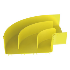 Ángulo Recto a 90º Horizontal, Para Canaletas FiberRunner™ 12X4, Color Amarillo