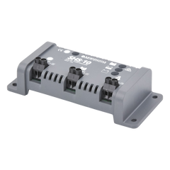 Controlador de Carga Solar PWM 10 A / 12 VCC / Desconexión Automática / IP22 / Protección Integral / Bajo Consumo 8 mA