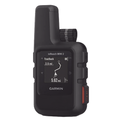 GPS portátil inReach® Mini 2 / Pantalla Monocroma Transflectiva 23 x 23 mm / Resolución 176 x 176 píxeles / Batería Recargable de Iones de Litio / Autonomía Hasta 14 Días / Resistencia al Agua IPX7 / Conectivi