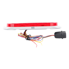 Plafon Ovalado Trasero de 18 LED, Rojo/Blanco/Ambar, 7.5 Pulgadas
