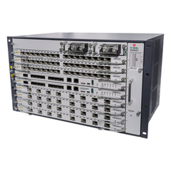 OLT Modular tipo Chasis GPON/XGS-PON Combo, 7 Ranuras de Servicio, Incluye 1 Tarjeta de Servicio de 16 puertos GPON