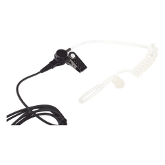 Micrófono - audífono de tubo acústico transparente de grado médico con conector de dos pines para KENWOOD Y TXPRO