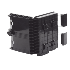 Cierre de Empalme para 24 Fusiones de Fibra Óptica, Interior/Exterior, con 8 Acopladores SC/APC y Splitter 1x8 SC/APC Incluido, IP65