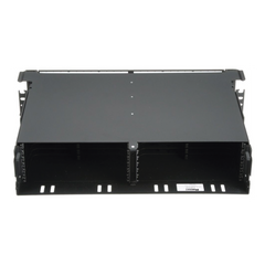 Panel de Distribución de Fibra Óptica, Acepta 12 Cassettes HD Flex y 144 Fibras por UR, Hasta 2 UR