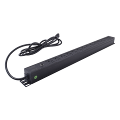 Unidad de Distribución de Energía (PDU) / 14 Tomas / 125 V / Montaje Vertical / Cable 1.90 m (6.2 ft) / Gabinete 650 mm (25.6 in) de Ancho